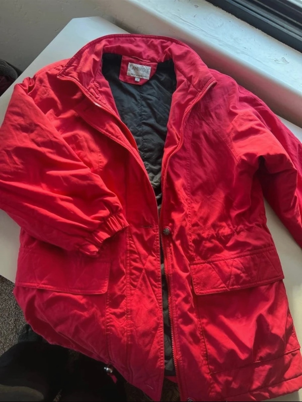Cambridge Women's Red Insulated Puffer Jacket